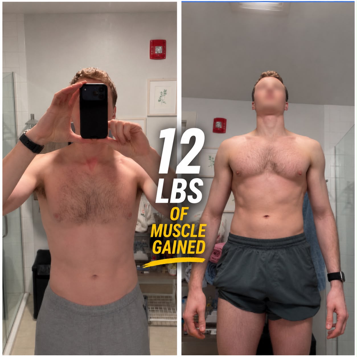 Attorney transformation, 12 lbs muscle gained
