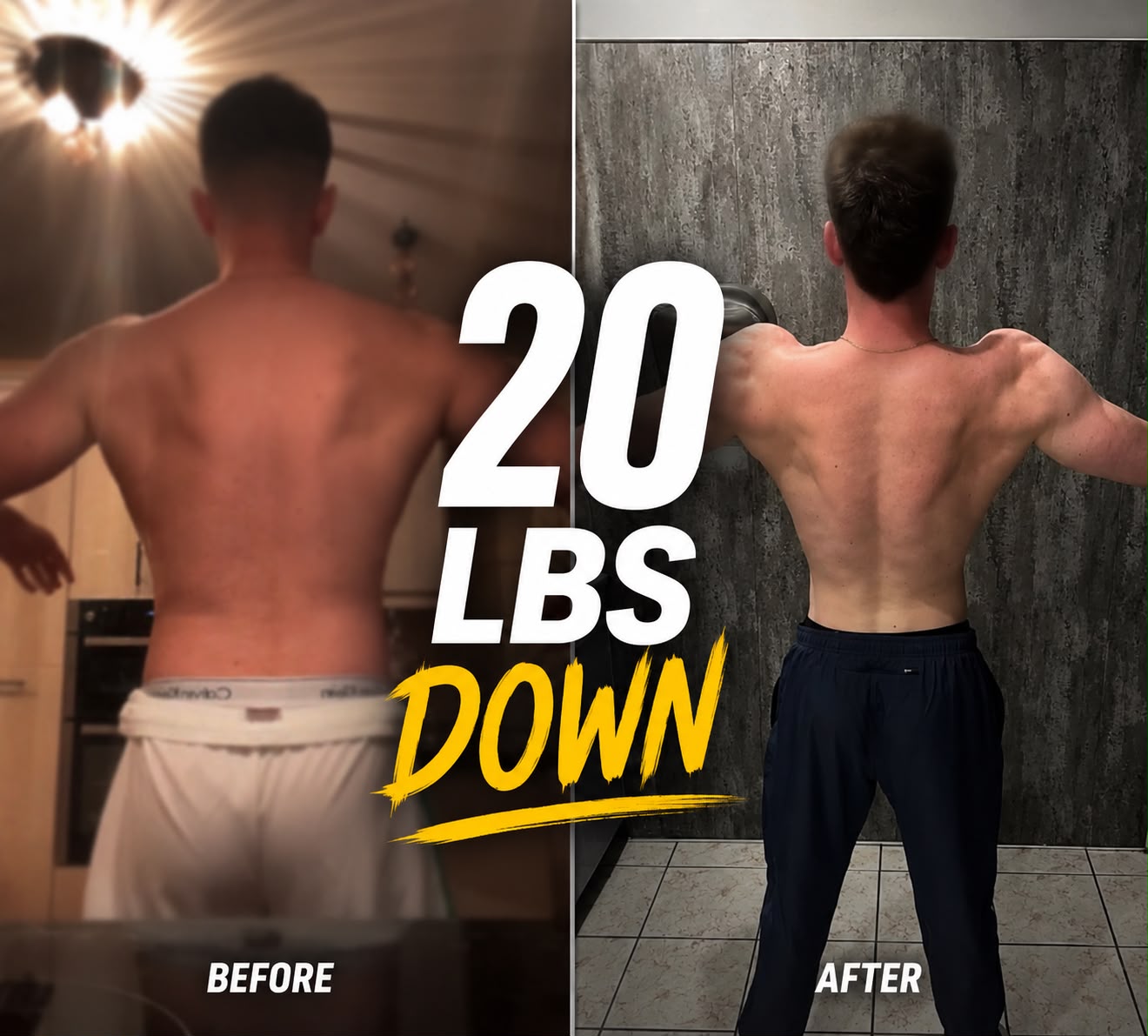 Associate transformation, 20 lbs down