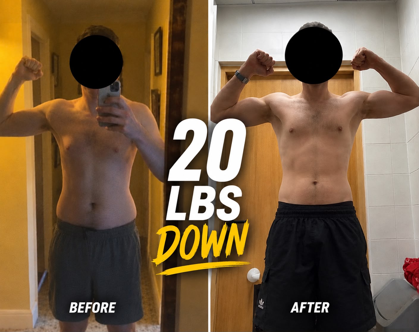 Busy professional transformation, 20 lbs down