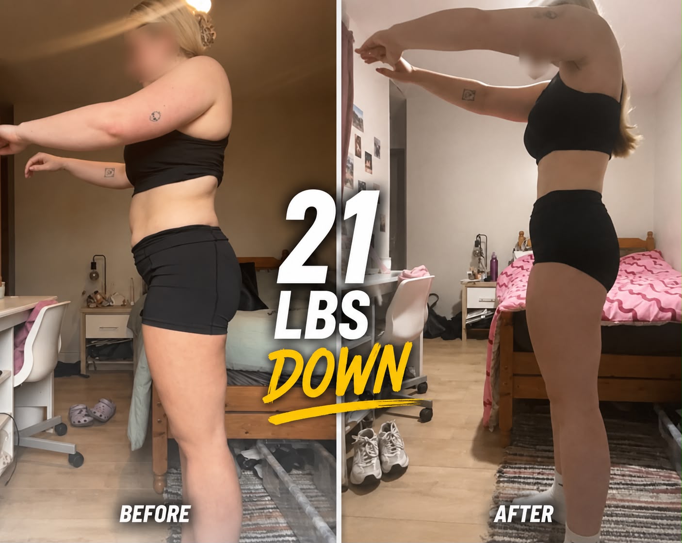 Busy professional transformation, 21 lbs down